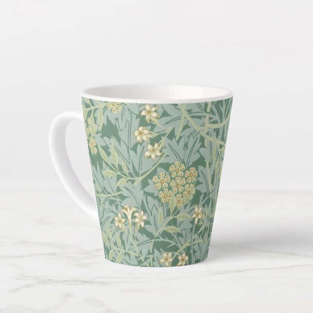 LATTE MUG : WILLIAM MORRIS : JASMINE (Angle gauche)