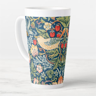 LATTE MUG : WILLIAM MORRIS : STRAWBERRY THES