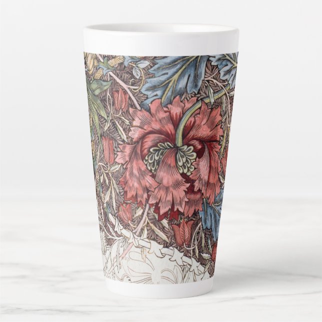 LATTE MUG : WILLIAM MORRIS : TULIP SAUVAGE (Devant)