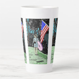 Latte Ne soyez pas un touriste, café, tasse