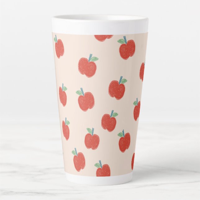 Latte Petite tasse de pommes rouges (Devant)