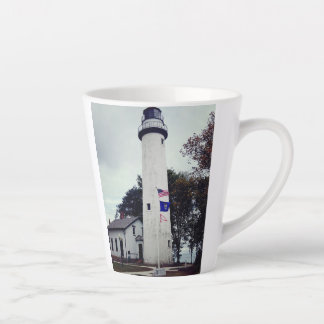 Latte Phare de la Pointe Aux Barques sur une tasse à caf