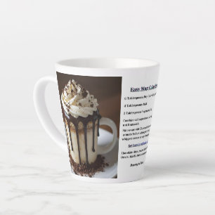 Latte Recette de gâteau instantané dans une tasse simple