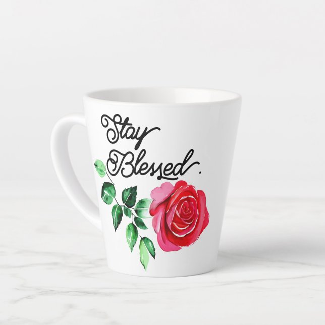 Latte Restez béni comme tasse de café (Angle gauche)
