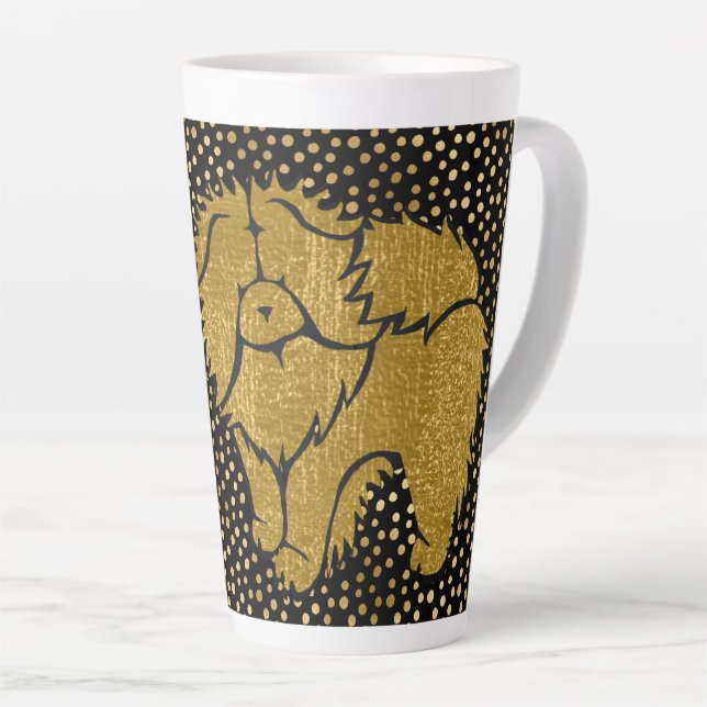 Latte SPARKLY THANG Chow fausse tasse métallique (Angle droit)