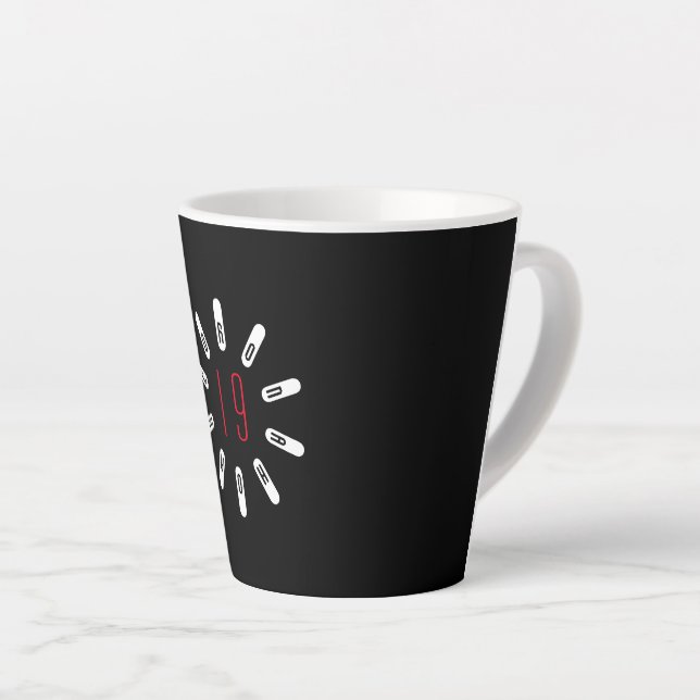 Latte Tasse à café CANULAR CORONA 19 (Angle droit)