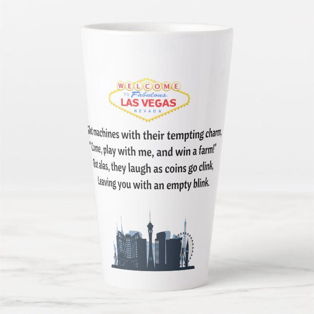 Latte Tasse à café de Las Vegas (Devant)