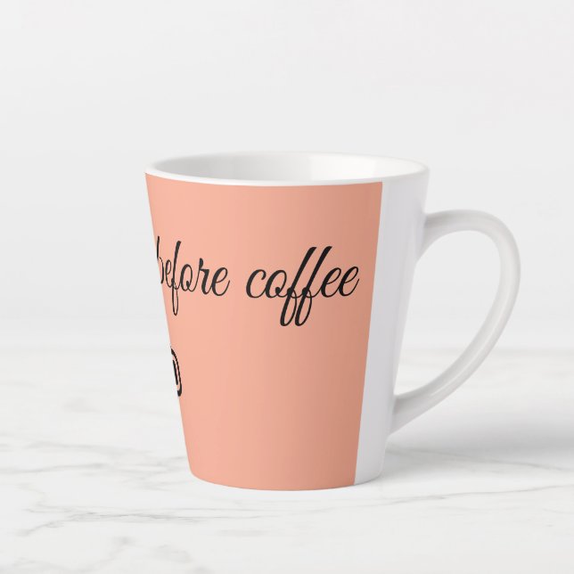 Latte Tasse à café drôle ☕ (Droite)