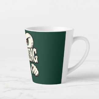 Latte Tasse à café drôle "JE VOUS REGARDE" aux yeux rétr