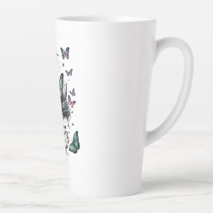 Latte Tasse à café Papillon Inspiration Florale Fairyc