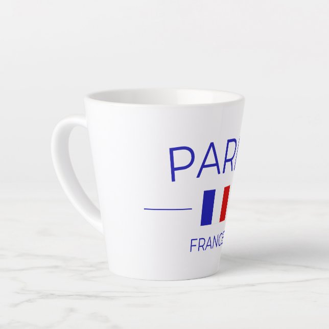 Latte Tasse à café Paris (Angle gauche)
