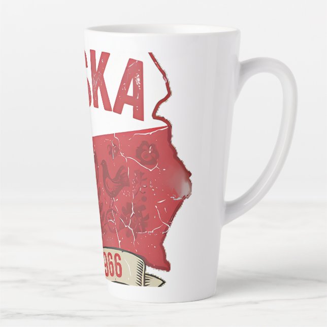Latte Tasse à café Polska Est. 966 (Droite)