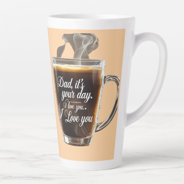 Latte Tasse à café pour papa (Droite)