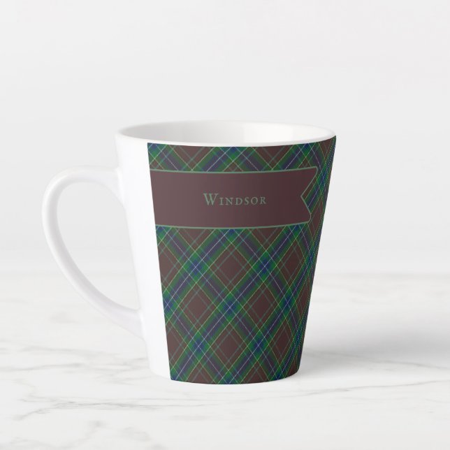 Latte Tasse à café Tartan Diana Hunting Princess (Gauche)