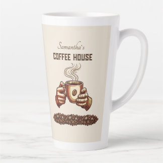 Latte Tasse à café vintage Marque de café personnalisée