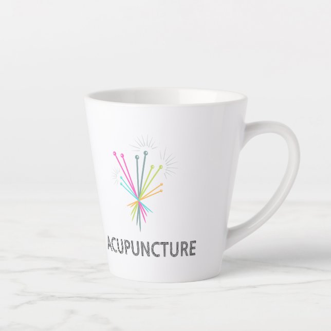 Latte Tasse Acupuncture, cadeau acupuncteur  (Droite)