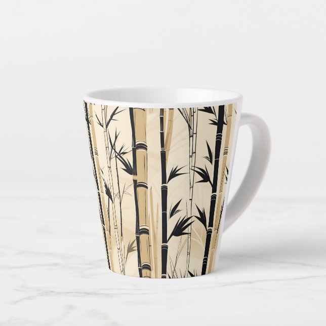 Latte Tasse Art Déco Bamboo 35cl (Angle droit)
