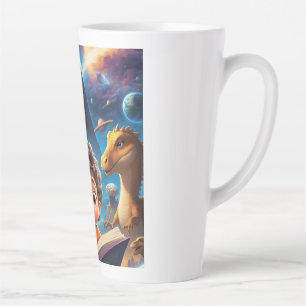 Latte Tasse Aventure spatiale dinosaure - Livre de lectu
