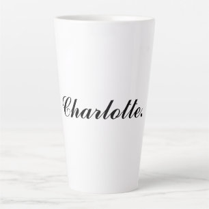 Latte Tasse classique tardive avec votre nom personnalis
