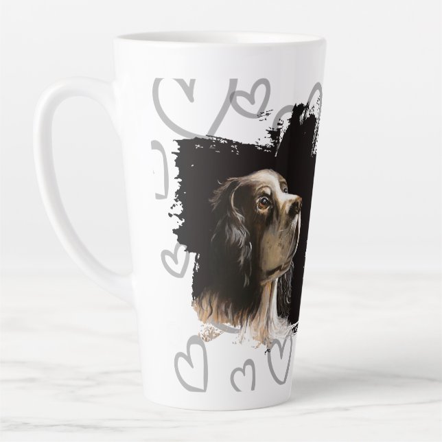 Latte Tasse d'amour de chien épagneul  (Gauche)