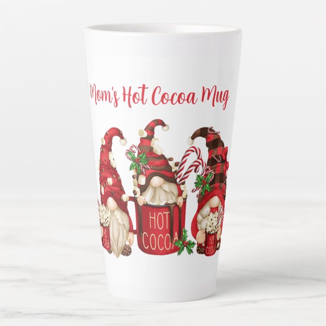 Latte Tasse de cacao chaud de maman – Gnomes de Noël  (Devant)