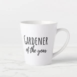 Latte Tasse de café amusante pour le jardinier de l'anné