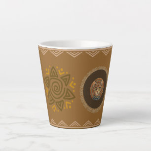 Latte Tasse de café avec motif de chat antique vintage e