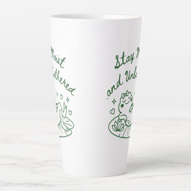 Latte Tasse de café cadeau drôle de grenouille (Devant)