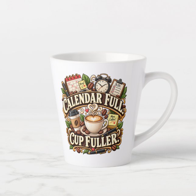 Latte Tasse de café de bureau calendrier complet plus pl (Droite)