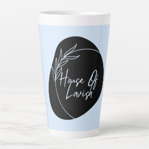 Latte Tasse de café de luxe en forme ovale noir
