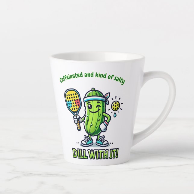 Latte Tasse de café drôle de Pickleball, vaisselle de cu (Droite)