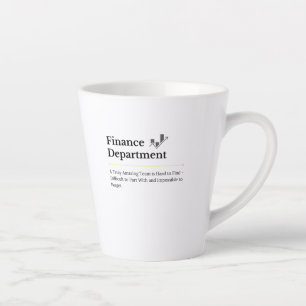 Latte Tasse de café du service financier