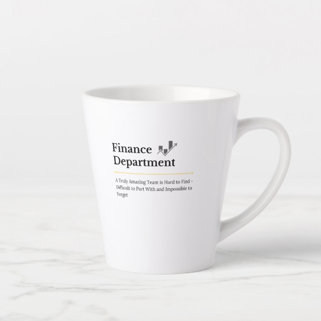 Latte Tasse de café du service financier  (Droite)