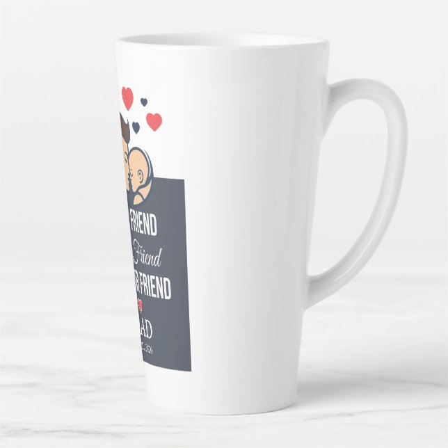 Latte Tasse de café personnalisée pour papa (Droite)