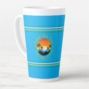 Latte Tasse de café personnalisée pour s'amuser au solei