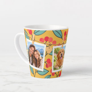 Latte Tasse de café photo botanique personnalisée aux fr
