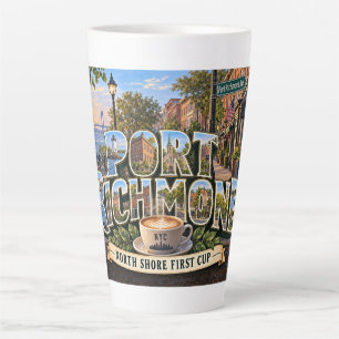 LATTE TASSE DE CAFÉ PORT RICHMOND STATEN ISLAND NYC
