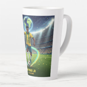Latte Tasse de café pour fan de football élégant
