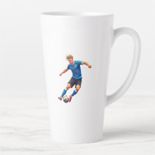 Latte Tasse de café pour fan de football élégant