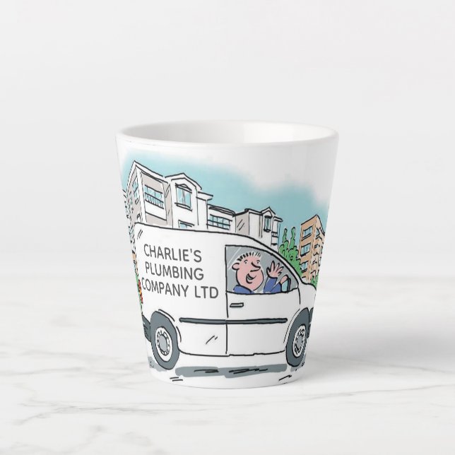 Latte Tasse de café promotionnelle pour l'homme de la fo (Devant)