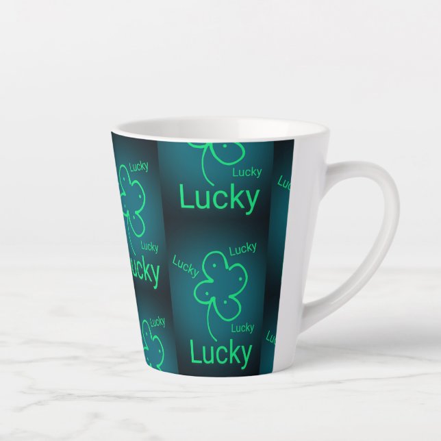 Latte Tasse de café R U Feeling Lucky (Droite)