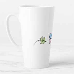 Latte tasse de chance (l'amour est le café)