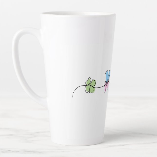 Latte tasse de chance (l'amour est le café) (Gauche)