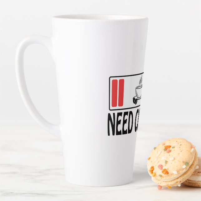 Latte Tasse de design créatif élégant | Tasse à café sty (En situation)