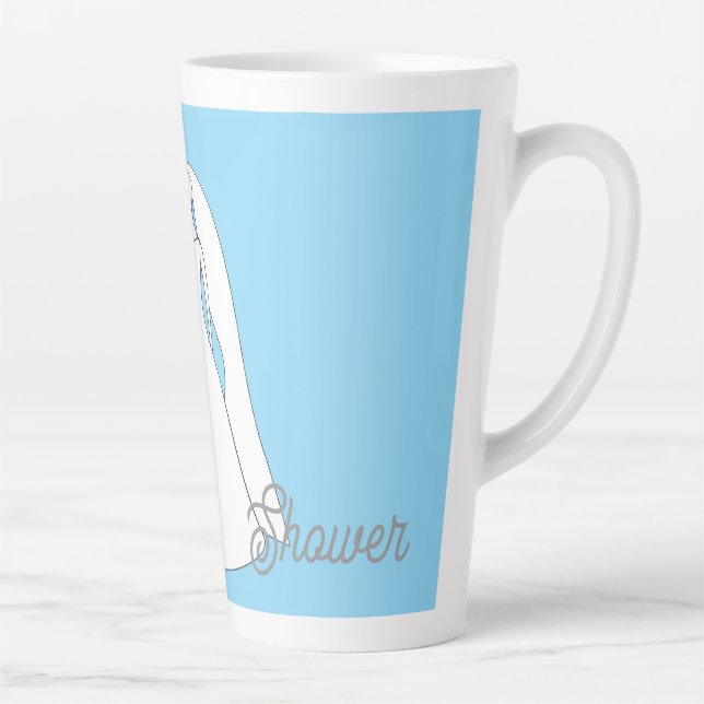 Latte Tasse de douche de mariée (Droite)