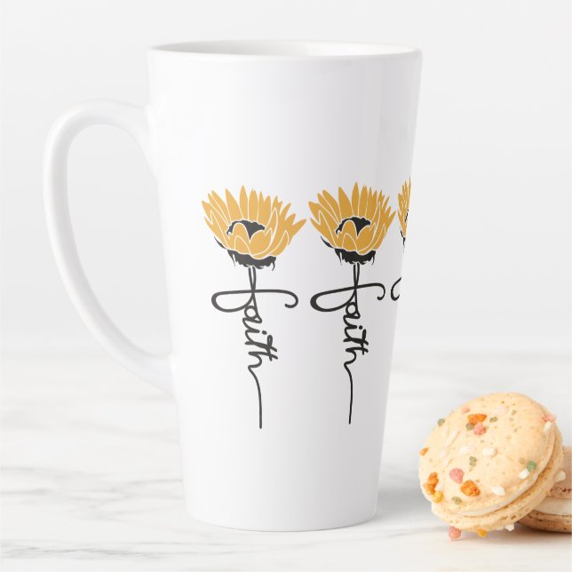 Latte Tasse de foi Tournesol (En situation)