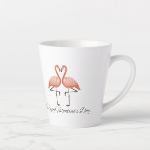 Latte Tasse de la Saint-Valentin Flamant Rose – Romantiq