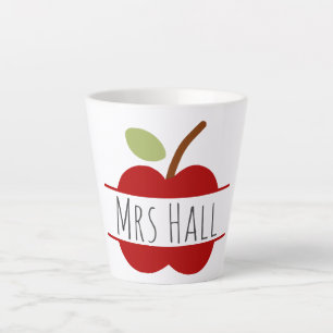 Latte Tasse de l'enseignant de pomme personnalisée
