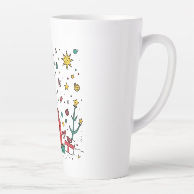 Latte tasse de Noël personnalisée (Droite)