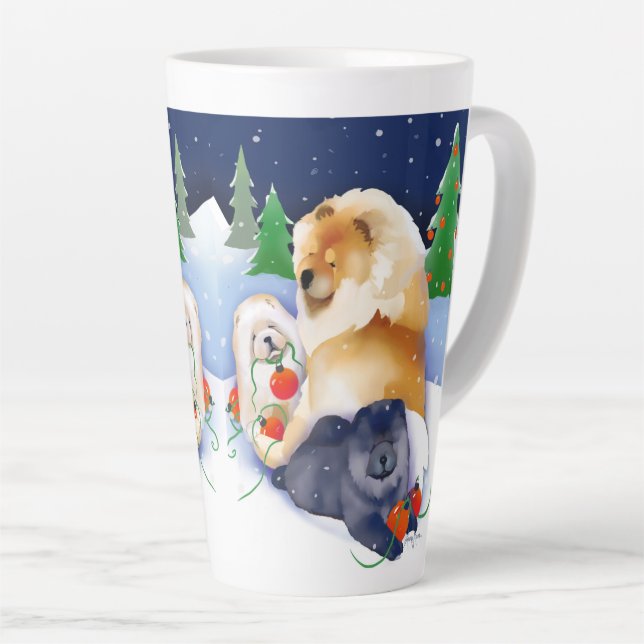 Latte Tasse de Noël SNOWBABIES Chow 2020 (Angle droit)